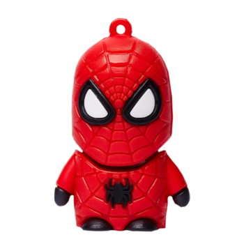 Memoria USB Hero Spiderman 3D - Pendrive 2.0 en color rojo goma blanda