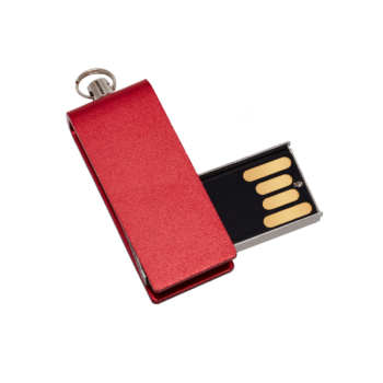 Memoria USB Giratorio Mini rojo - material publicitario empresarial