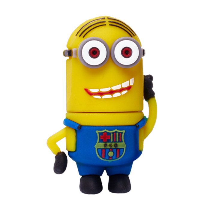 Memoria USB 2.0 con diseño deportivo de Minion del Barcelona - Variedad de diseños y figuras