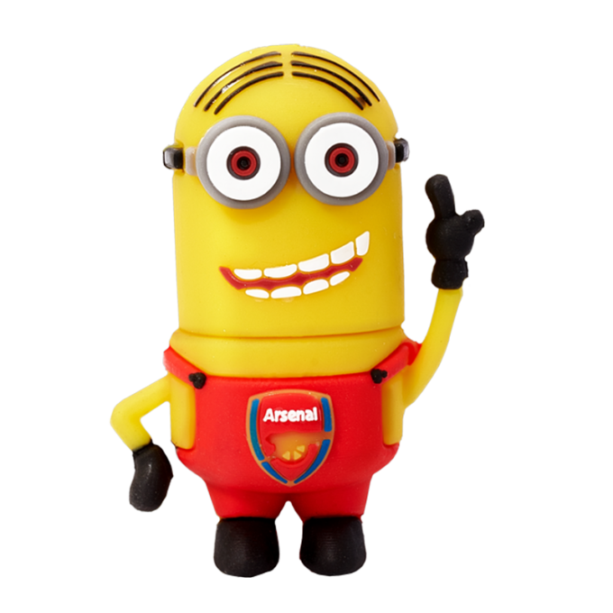 Memoria USB Minion del Arsenal 3D - encuentra divertidos personajes y un amplio portafolio para promocionar tu empresa o negocio