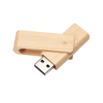 Memoria USB Madera Giratorio - modelo Twister - Publicidad POP