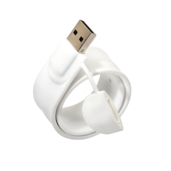 Memoria USB Pulsera Clásica Blanco en silicona