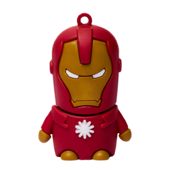 Memoria USB Iron Man color rojo - famoso personaje de hierro líder del equipo de Los Avengers