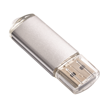 Memoria USB Metal Plastic Silver - Plata - Store Merchandising - Perú