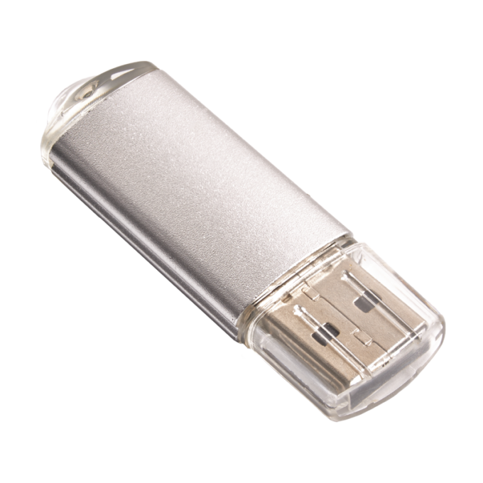 Memoria USB Metal Plastic Silver - Plata - Store Merchandising - Perú