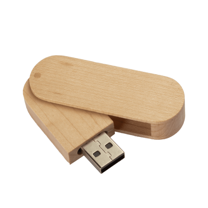 Memoria USB Rocket Madera - Store Merchandising - Perú