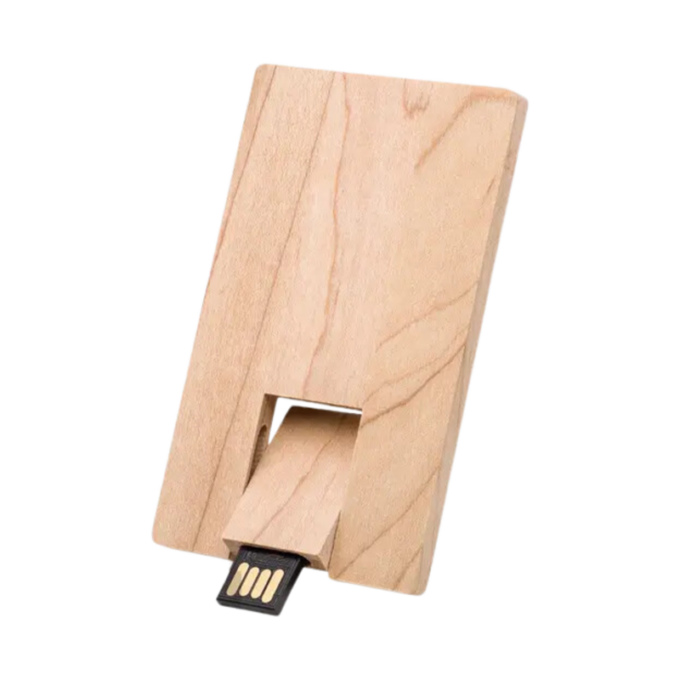 Memoria USB Wooden Card - Store Merchandising - Perú